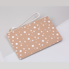 Load image into Gallery viewer, Rose Beige Dotty Clutch Bag