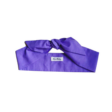 Load image into Gallery viewer, Purple fabric collar with a brand label on a white background