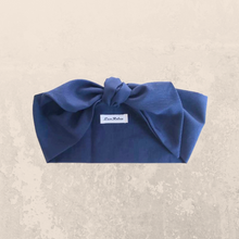 Load image into Gallery viewer, Navy Blue Cotton Hair Scarf