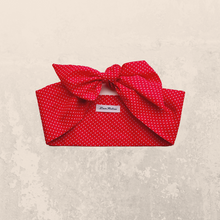 Load image into Gallery viewer, Red Pin Dot Hair Scarf