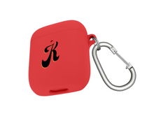 Load image into Gallery viewer, Personalised Airpods Case with Keychain In Red