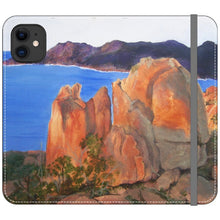 Load image into Gallery viewer, Mountainscape Illustrated iPhone Wallet Case