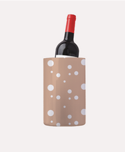 Load image into Gallery viewer, Rose Beige Dotty Print Wine Chiller Bucket