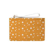 Load image into Gallery viewer, Golden Yellow Dotty Clutch Bag