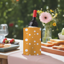 Load image into Gallery viewer, Golden Yellow Dotty Print Wine Chiller Bucket