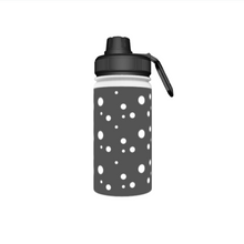 Load image into Gallery viewer, Grey Dotty Thermal Water Bottle