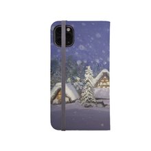 Load image into Gallery viewer, Winter Scene Illustrated iPhone Wallet Case