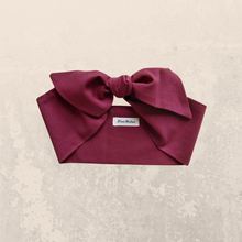 Load image into Gallery viewer, Burgundy Cotton Hair Scarf
