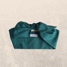 Load image into Gallery viewer, Dark Green Cotton Hair Scarf