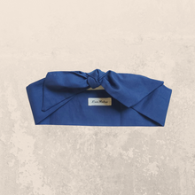 Load image into Gallery viewer, Navy Blue Cotton Hair Scarf