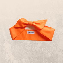Load image into Gallery viewer, Orange Cotton Hair Scarf