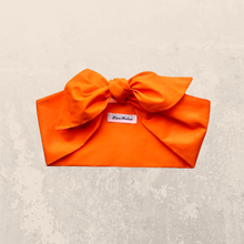 Load image into Gallery viewer, Orange Cotton Hair Scarf