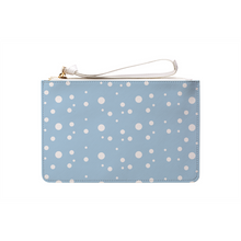 Load image into Gallery viewer, Sky Blue Dotty Clutch Bag