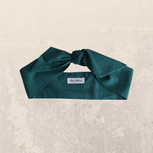 Load image into Gallery viewer, Green Hair Scarf Set