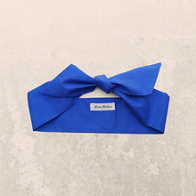 Load image into Gallery viewer, Royal Blue Cotton Hair Scarf