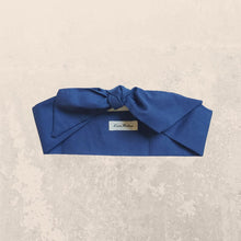 Load image into Gallery viewer, Navy Blue Hair Scarf Set