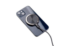 Load image into Gallery viewer, Ankara Blue And Yellow Magnetic Phone Charger