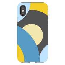 Load image into Gallery viewer, Blue Retro Print iPhone Tough Case
