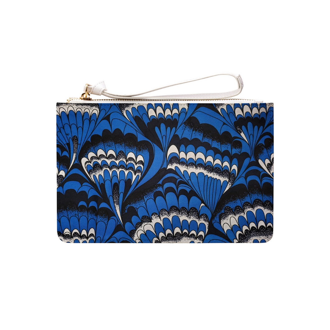 Royal Blue Ankara Print Clutch Bag