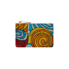 Load image into Gallery viewer, Ankara Blue And Yellow Coin Purse