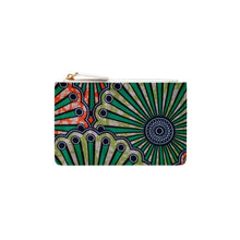 Load image into Gallery viewer, Ankara Green And Orange Coin Purse