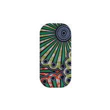Load image into Gallery viewer, Ankara green and orange print clickit phone grip