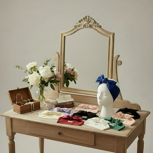 Cotton Neck Scarf – Self-Tie Headband for Women