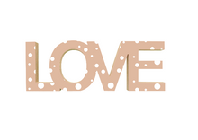 Load image into Gallery viewer, Standing Wooden Word LOVE-Rose Beige