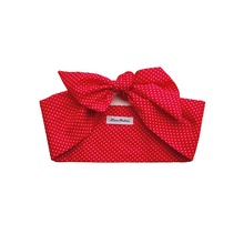 Load image into Gallery viewer, Red Pin Dot Hair Scarf