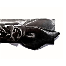 Load image into Gallery viewer, Black Satin Hair Scarf – Handmade in the UK | LanRetro