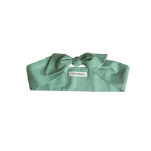 Load image into Gallery viewer, Sage Green Cotton Hair Scarf – Handmade in the UK | LanRetro
