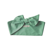 Load image into Gallery viewer, Sage Green Cotton Hair Scarf – Handmade in the UK | LanRetro