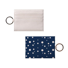 Load image into Gallery viewer, Navy Blue Dotty Card Holder