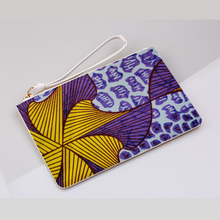 Load image into Gallery viewer, Purple Ankara Print Clutch Bag