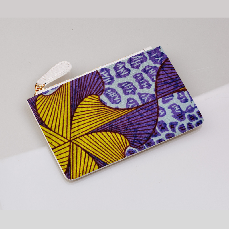 Purple Ankara Print Coin Purse