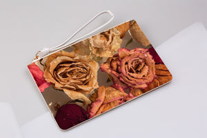 Rose Print Clutch Bag