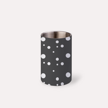 Load image into Gallery viewer, Grey Dotty Print Wine Chiller Bucket