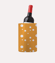 Load image into Gallery viewer, Golden Yellow Dotty Print Wine Chiller Bucket