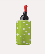 Load image into Gallery viewer, Lime Green Dotty Print Wine Chiller Bucket