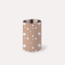 Load image into Gallery viewer, Rose Beige Dotty Print Wine Chiller Bucket