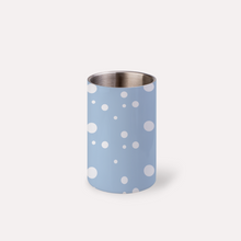 Load image into Gallery viewer, Sky Blue Dotty Print Wine Chiller Bucket