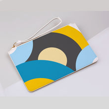 Load image into Gallery viewer, Blue Retro Records Clutch Bag