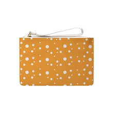Load image into Gallery viewer, Golden Yellow Dotty Clutch Bag