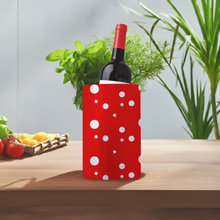 Load image into Gallery viewer, Red Dotty Print Wine Chiller Bucket