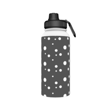 Load image into Gallery viewer, Grey Dotty Thermal Water Bottle