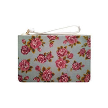 Load image into Gallery viewer, Grey Floral Clutch Bag