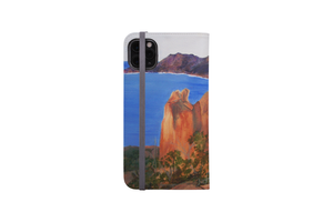 Mountainscape Illustrated iPhone Wallet Case