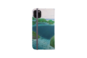 Seascape Illustrated iPhone Wallet Case