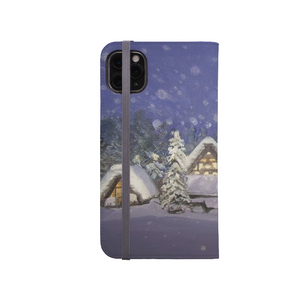 Winter Scene Illustrated iPhone Wallet Case