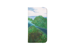 Seascape Illustrated iPhone Wallet Case
